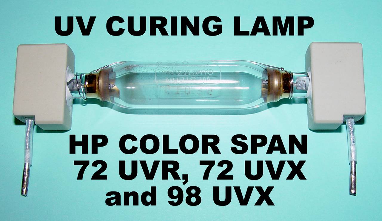 UV CURING LAMP, HP Models: 72 UVR, 72 UVX, 98 UVX (HEWLETT PACKARD)